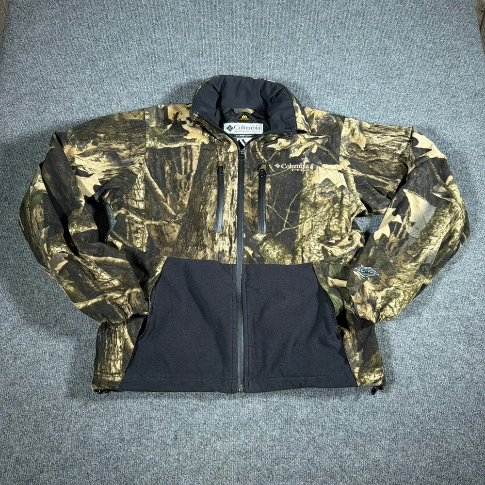 Columbia PHG‎ Jacket Mens Medium Camo Omni-Heat Omni Tech Performance Hunting